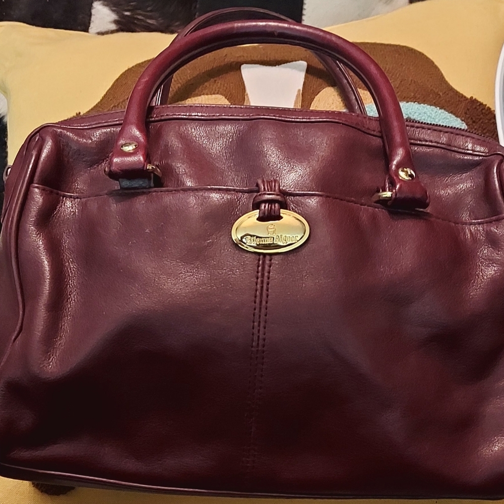 Sold LOCAL Etienne Aigner Maroon Leather Handbag